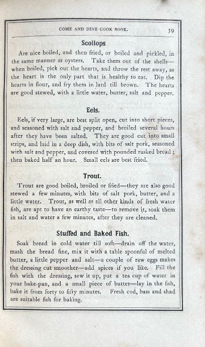 (*NEW ARRIVAL*) (Connecticut) Come and Dine: A Collection of Valuable Receipts and Useful Information for Gratuitous Distribution