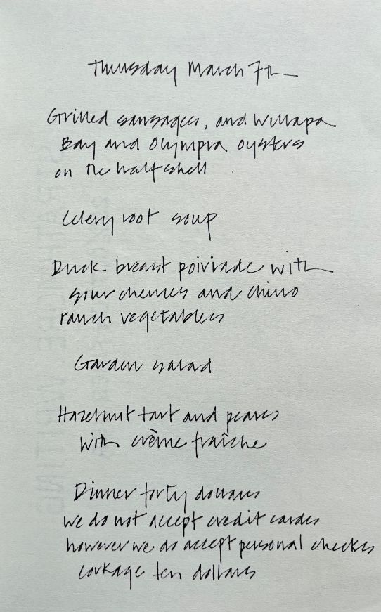 Menus for Chez Panisse: Patricia Curtan: Amazon.com: Books