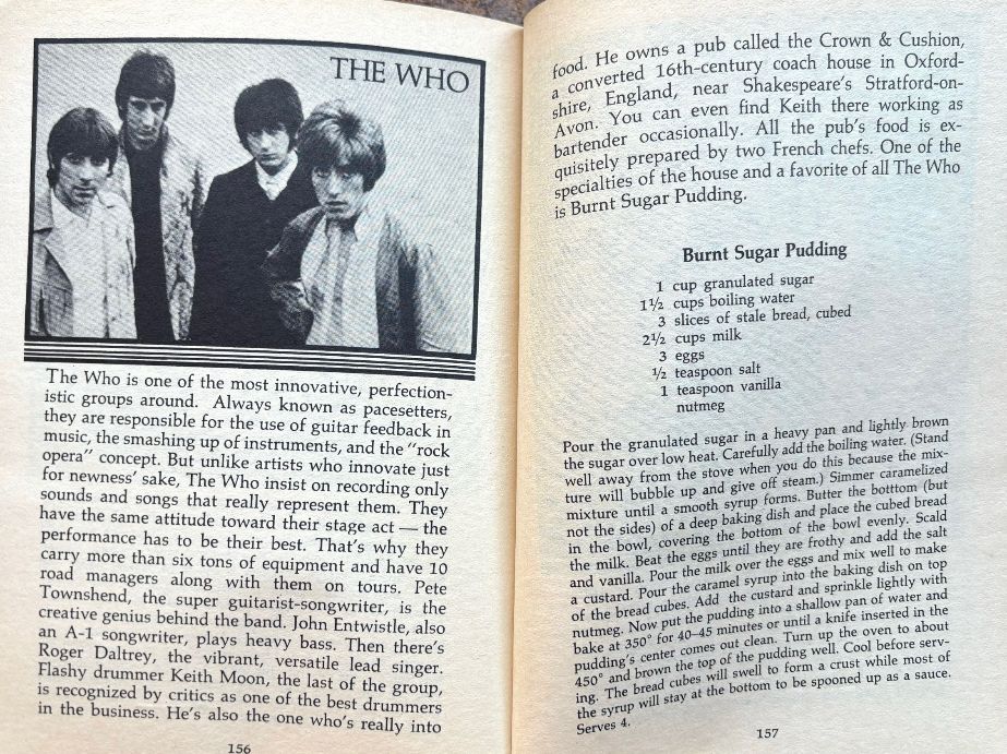 (*NEW ARRIVAL*) (Hippie) Cool Cooking: Recipes of Your Favorite Rock Stars (Roberta Ashley)