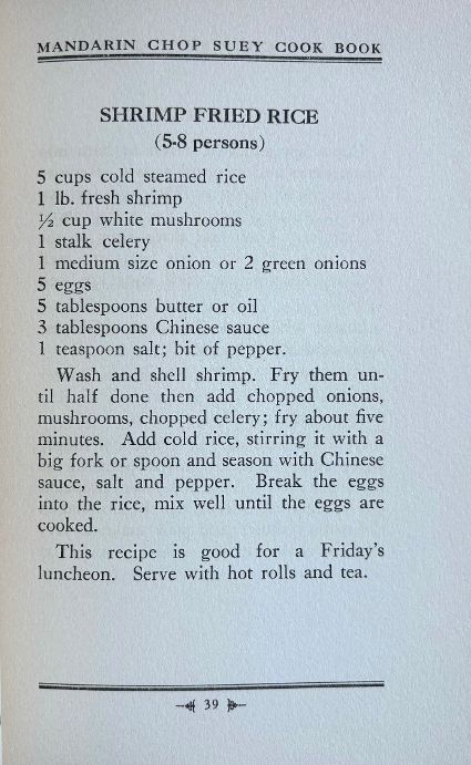 Mandarin and Chop Suey Cook Book (Notre Dame Scholarship Club)