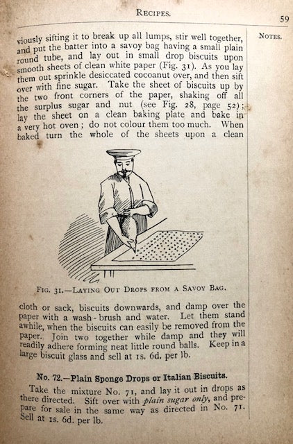 (Pastry - Victorian) Frederick T. Vine.  Biscuits for Bakers.