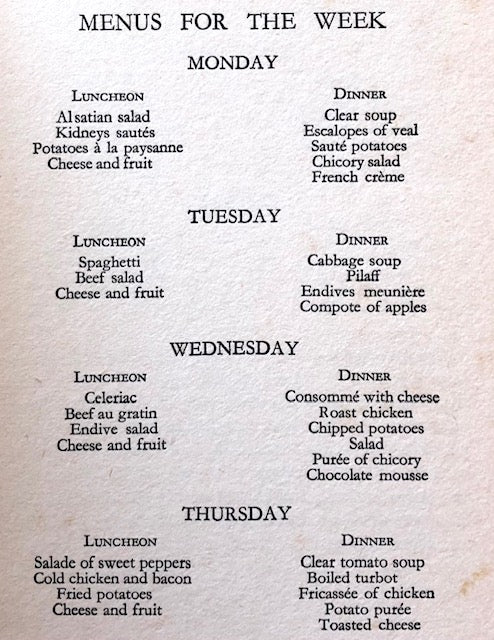 (Food Writing) Boulestin, X. Marcel.  The Conduct of the Kitchen: How to Keep a Good Table for Sixteen Shillings.