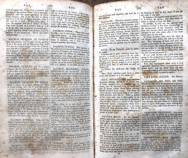 (American) [Lee, Mrs. N. K. M.] A Boston Housekeeper.  The Cook's Own Book, and Housekeeper's Register
