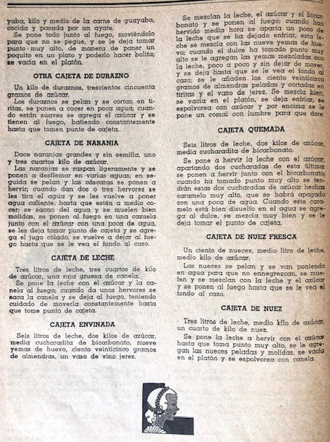 (Mexican) Dulce: Almanaque 1936.
