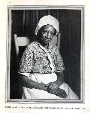 (African American - Virginia) Jackson, Emma Jane.  Emma Jane's Souvenir Cook Book...and Some Old Virginia Recipes collected by Blanche Elbert Moncure, Williamsburg, Virginia.