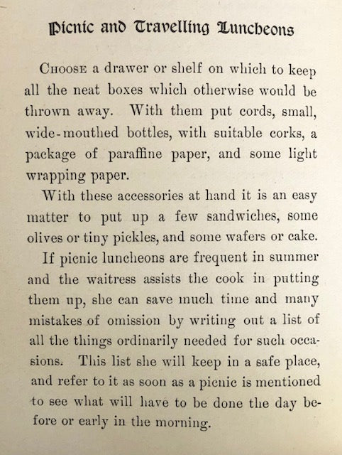 (Service) Anne Frances Springsteed. The Expert Waitress: A Manual for the Pantry, Kitchen, and Dining-Room.