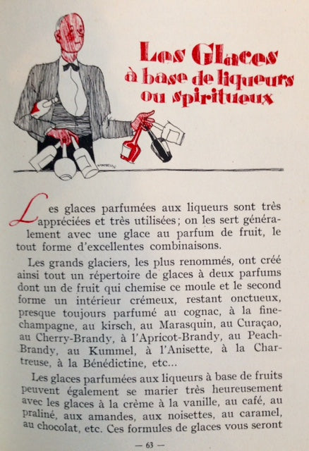 (Ice Cream) Lespine, G. Dumont. Entremets et Boissons Glaces par l'Appareil Refrigerateur.