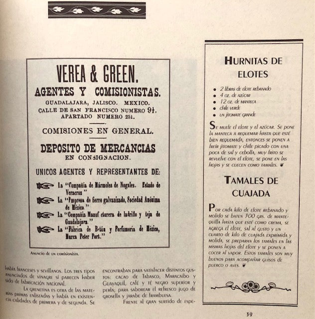 (Mexican) Boehm de Lameiras, Brigitte. Comer y Vivir in Guadalajara.