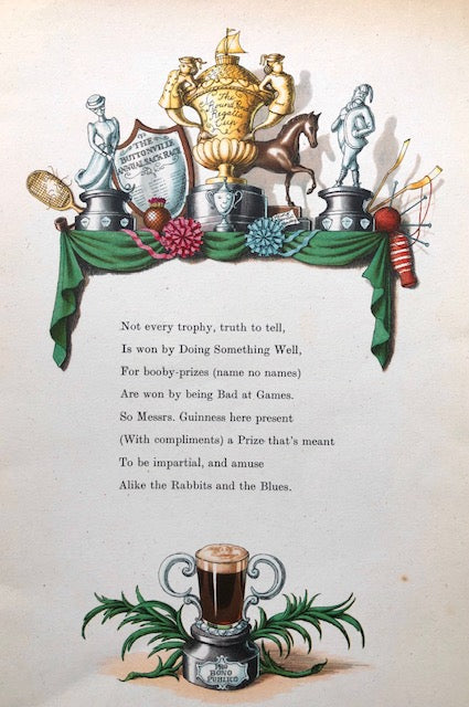 (*New Arrival*) (Beer) Guinness. A Guinness Sportfolio. Designed by S.H. Benson.