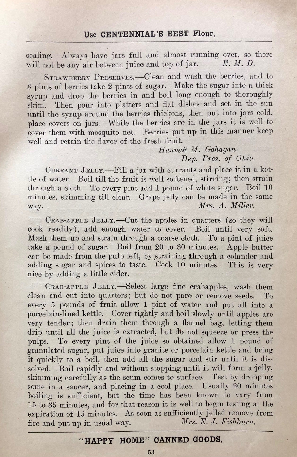 (Washington - Community Cookbook) Ladies of Stevens Woman's Relief Corps. The Household Cook Book, Tried and Found Good.