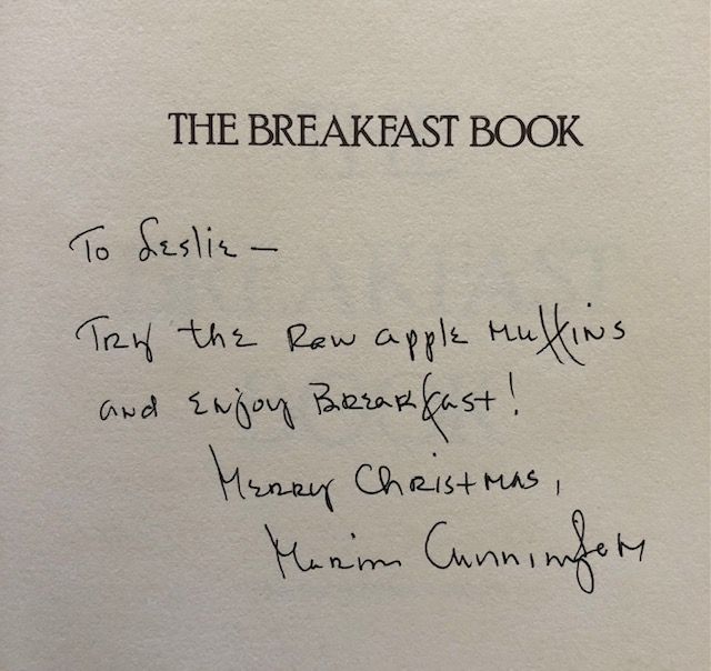 (Breakfast) Marion Cunningham. The Breakfast Book. SIGNED!