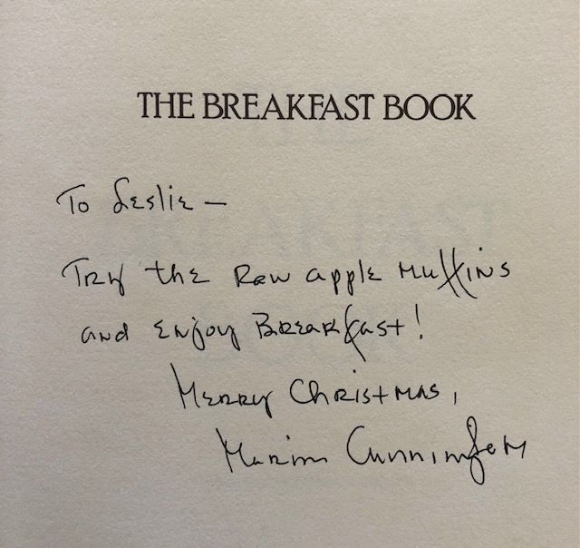 (Breakfast) Marion Cunningham. The Breakfast Book. *Signed*