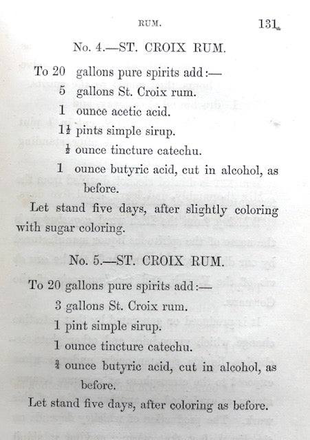 (Liquor) "A Practical Chemist".  A Treatise on the Manufacture, Imitation, Adulteration, and Reduction of...