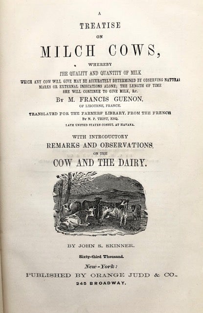 (Dairy) Guenon, M. Francis. A Treatise on Milch Cows.