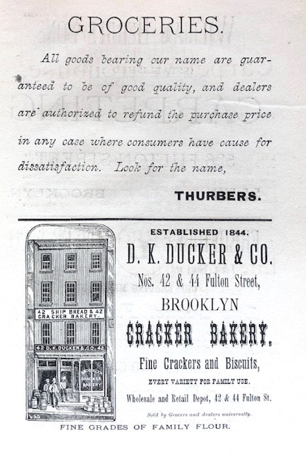 (New York - Brooklyn) Silleck, Miss Willie, ed. Reliable Cook Book…in Aid of Industrial School and Home for Destitute Children. 