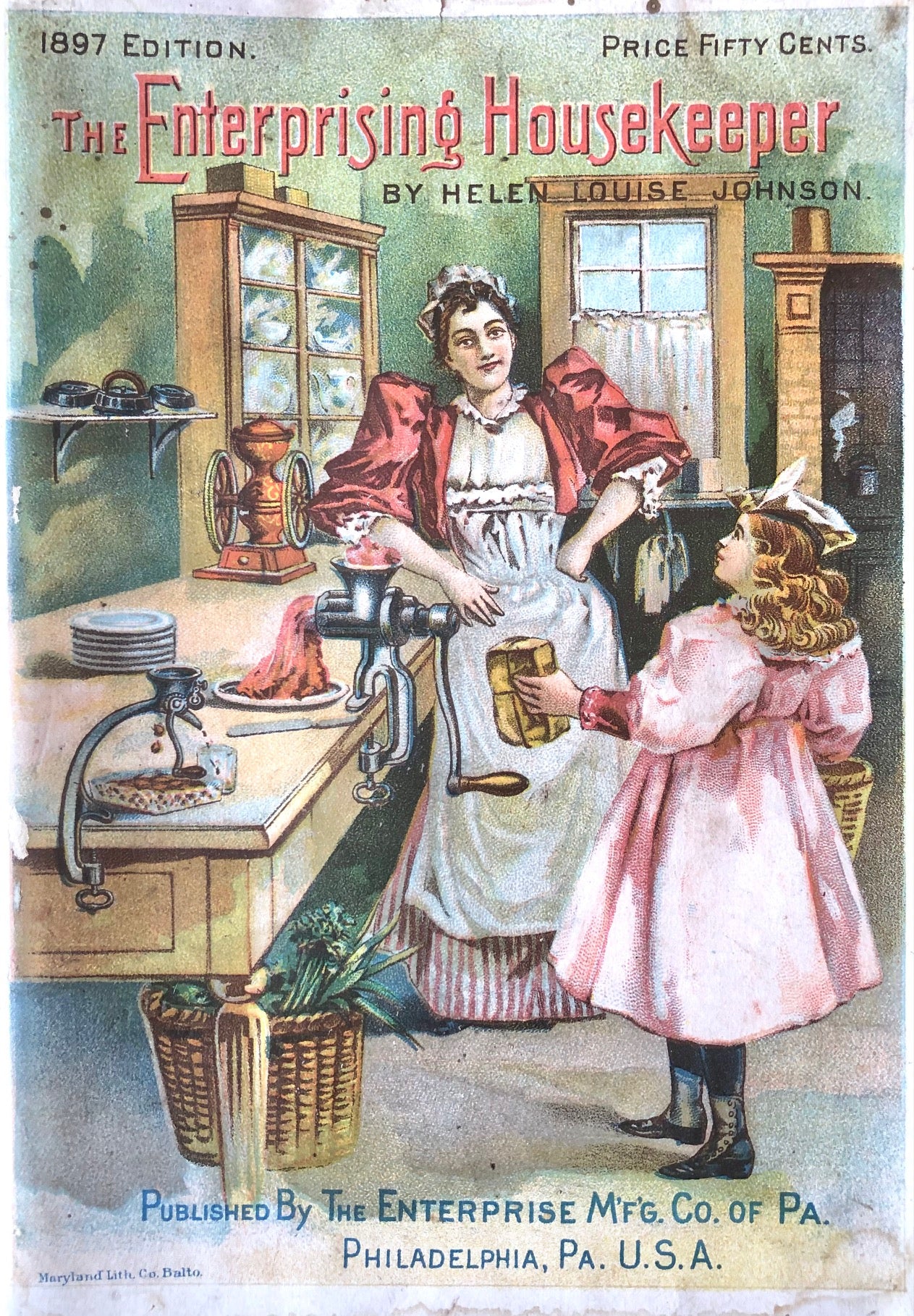 (Booklet) Helen Louise Johnson. The Enterprising Housekeeper: Suggestions for Breakfast, Luncheon and Supper.