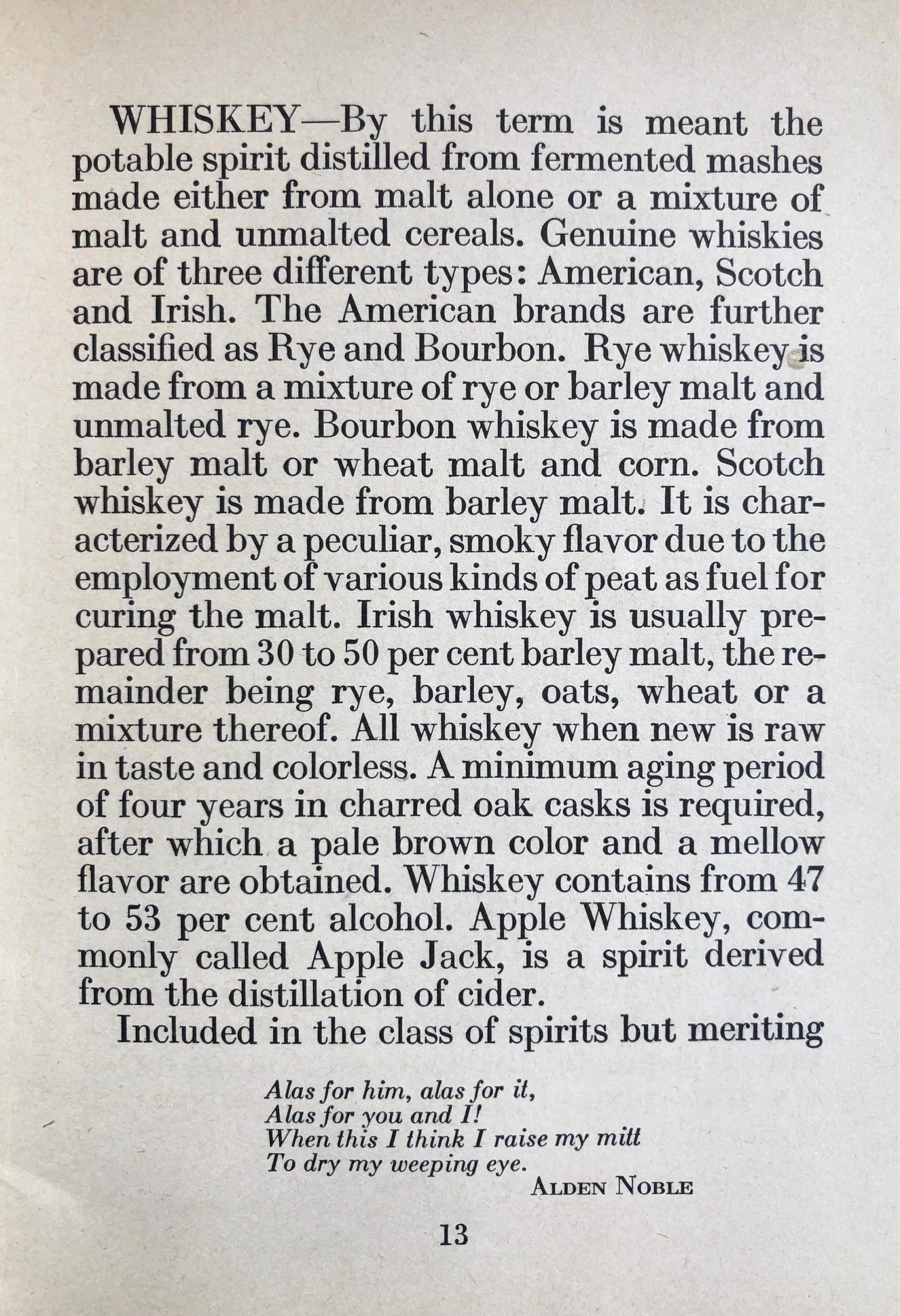 (Cocktails) George Belth & J. Michael Fain. Household Guide to Wines and Liquors.