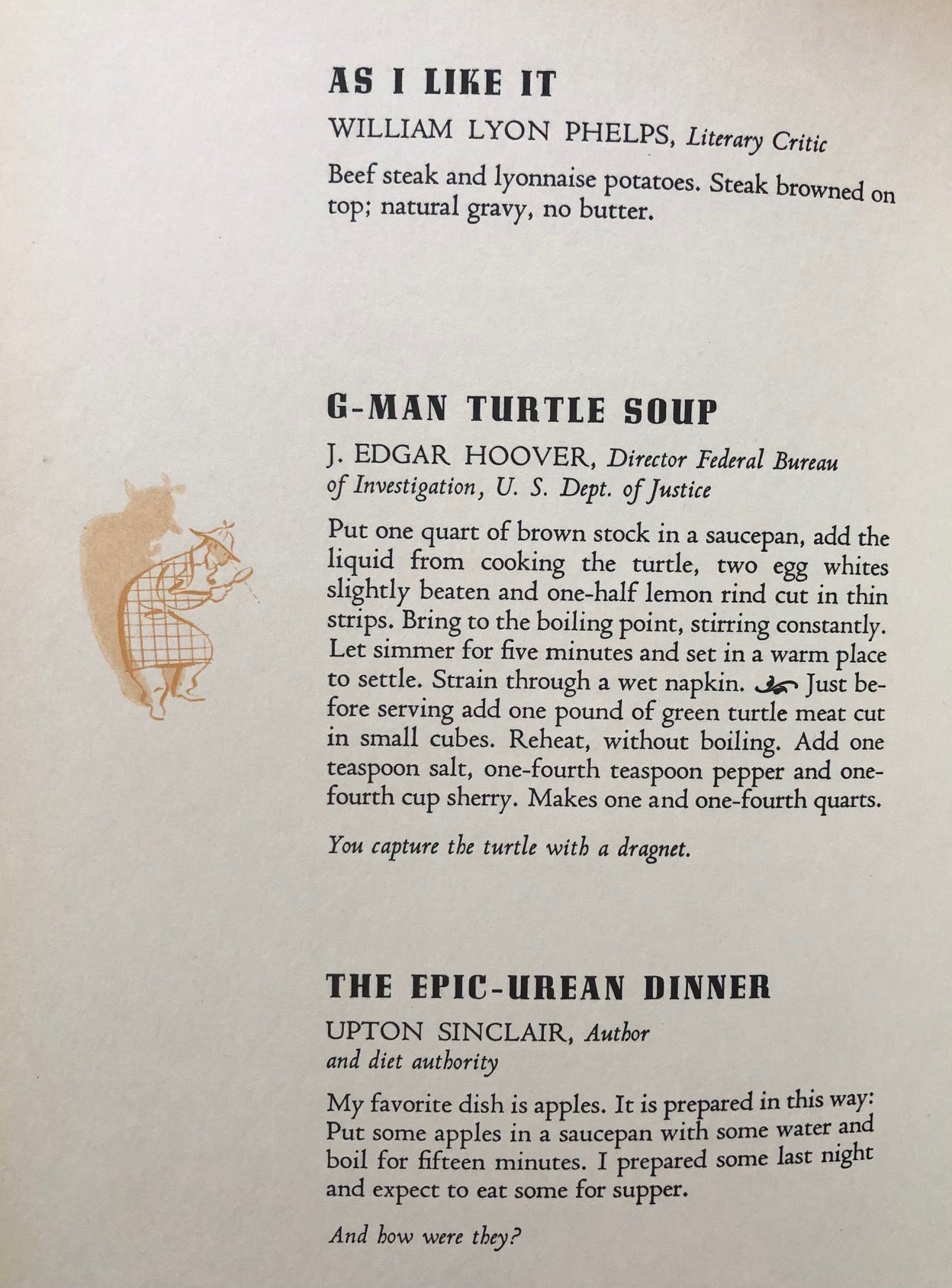 (California) Cerwin, Herbert, ed.  Famous Recipes by Famous People.