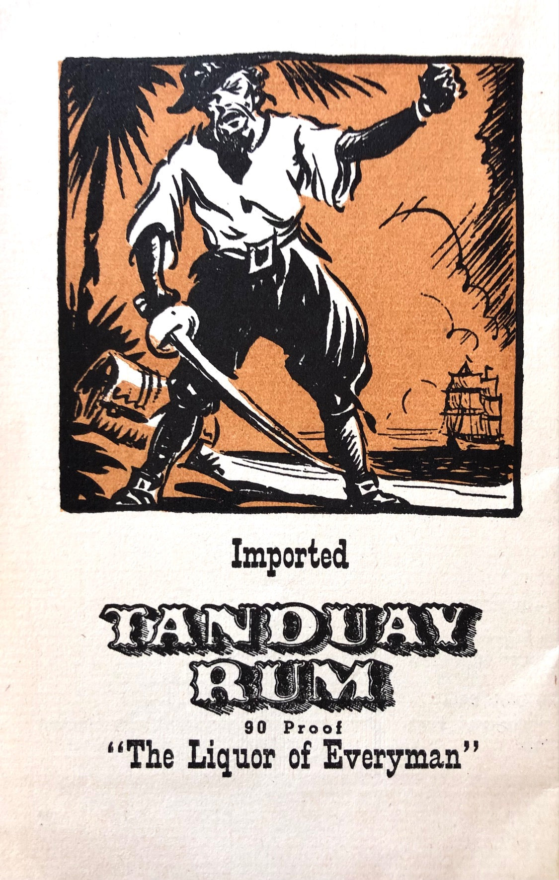 (Cocktails - Rum) Imported Tanduay Rum "Liquor of Everyman."