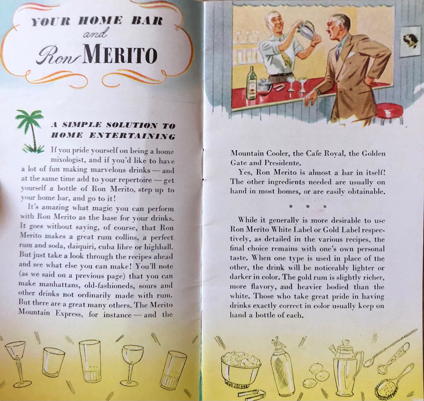 (Cocktails - Rum) 40 Ways to Use Ron Merito.