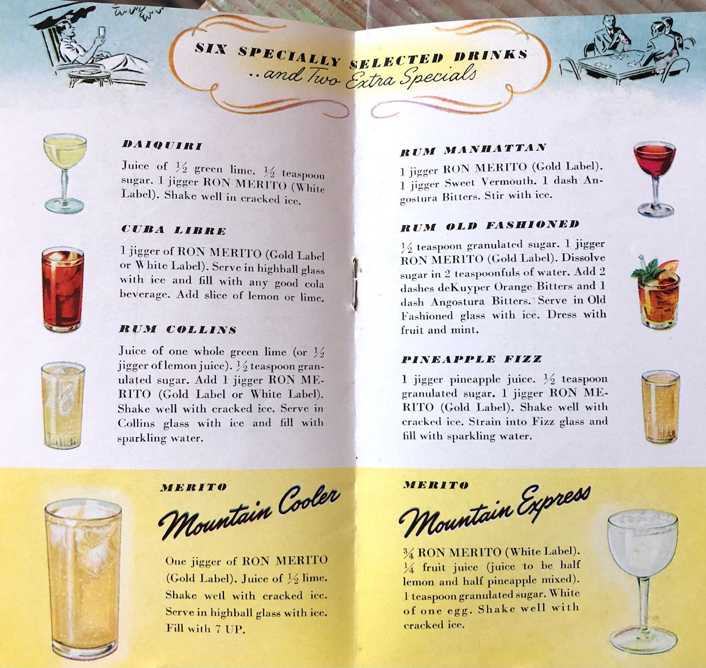 (Cocktails - Rum) 40 Ways to Use Ron Merito.