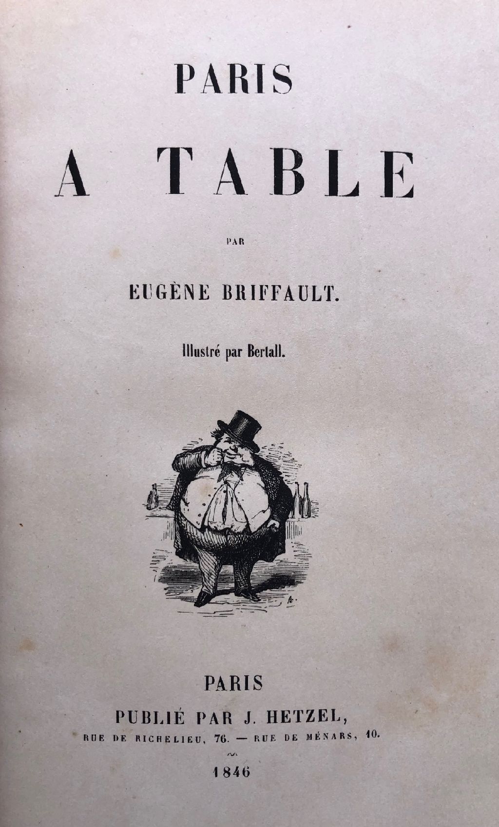 (French) Briffault, Eugène. Paris a Table