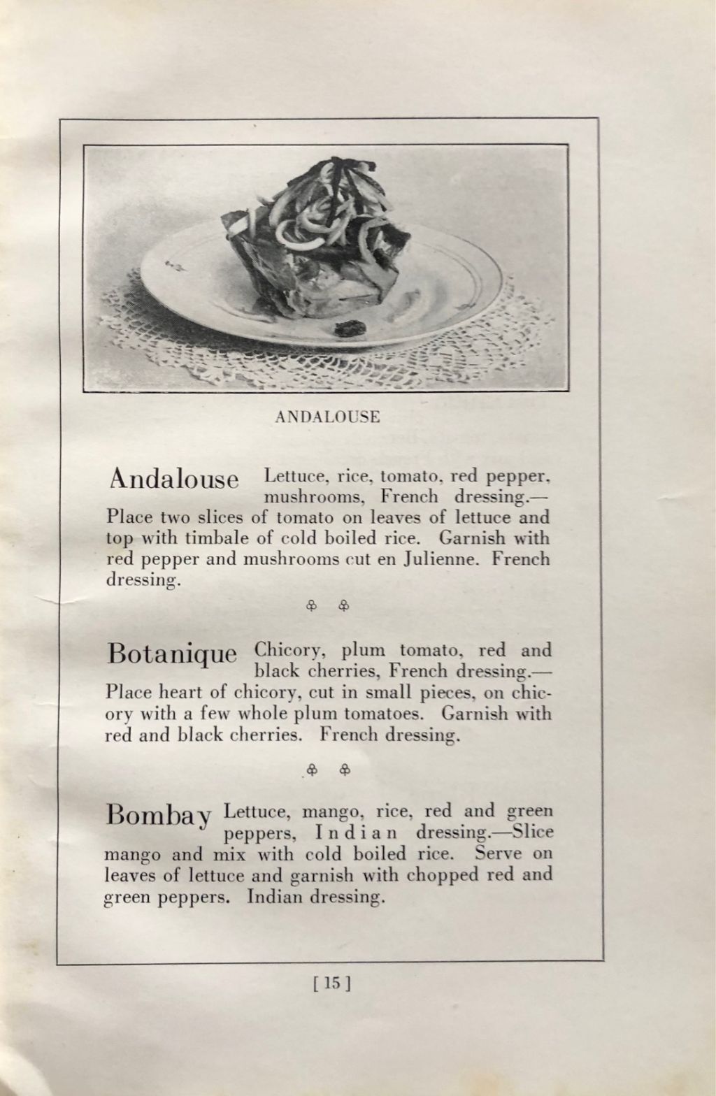 (Hotels) Kegler, Henri. Fancy Salads of the Big Hotels.