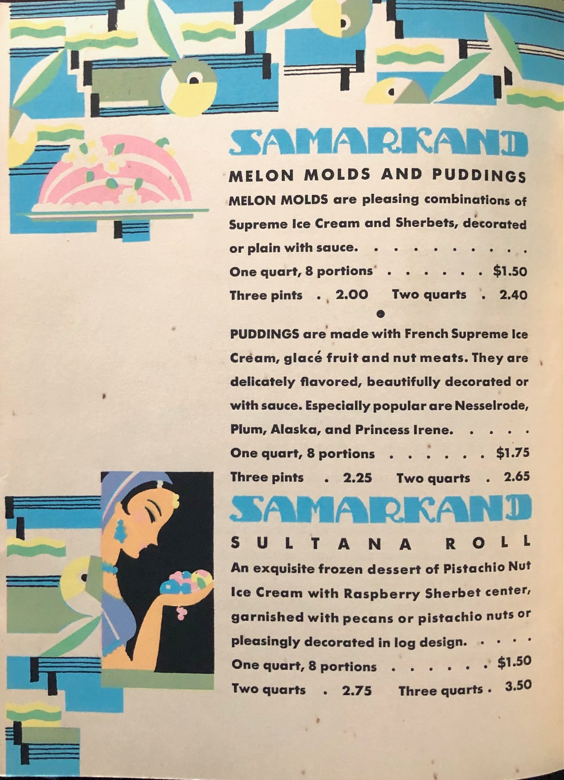 (Ice Cream) Frozen Desserts by Samarkand.