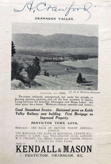 (Canadian) Bealby, J.T.  Fruit Ranching in British Columbia.