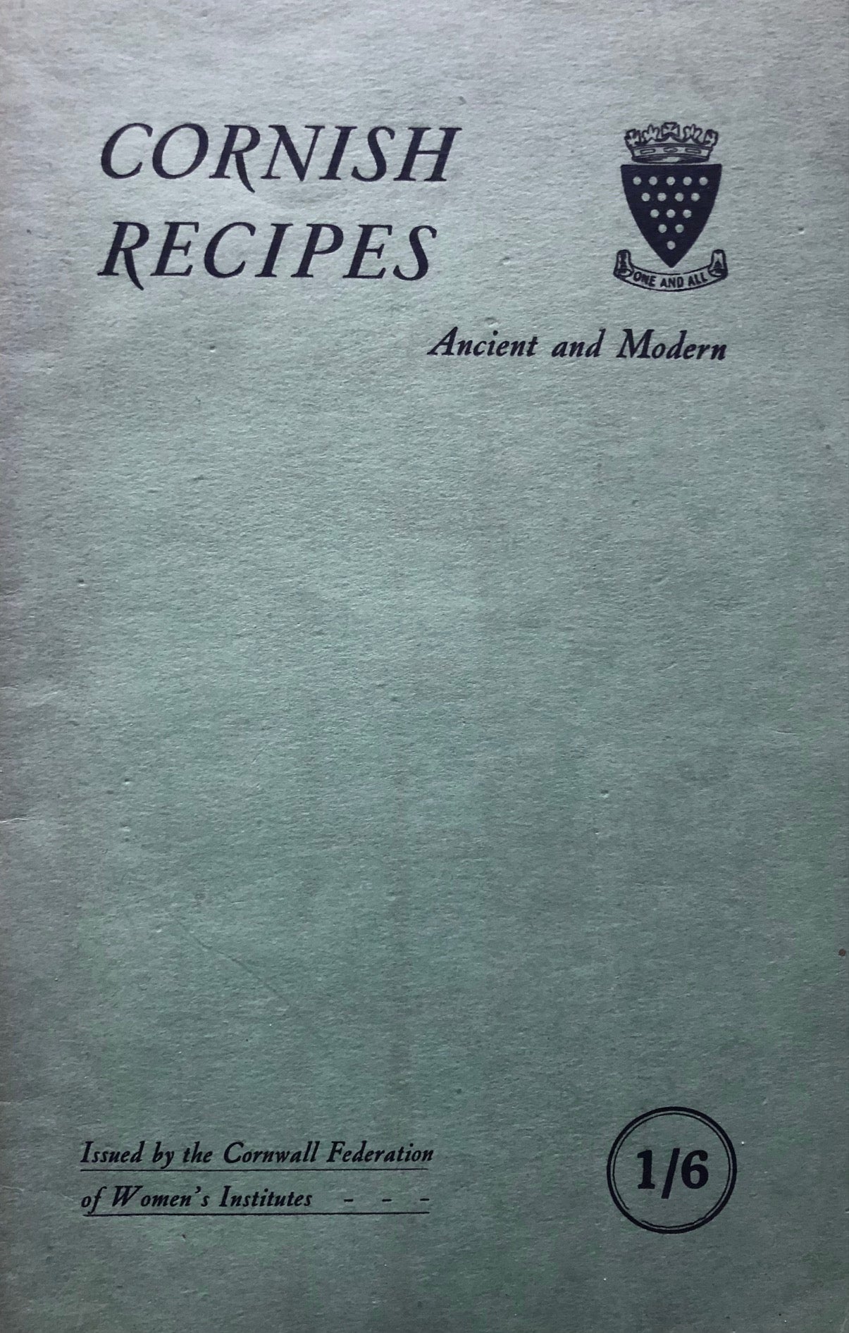 (English) Edith Martin, ed. Cornish Recipes Ancient and Modern.