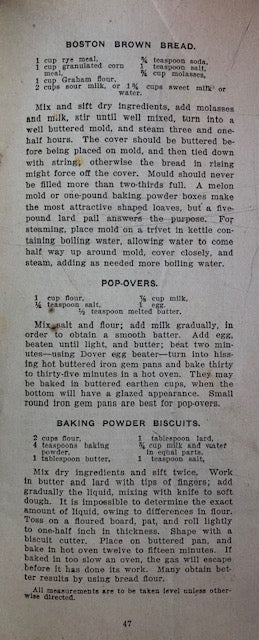 (Victorian) Catharine E. Parson. Cook Book.
