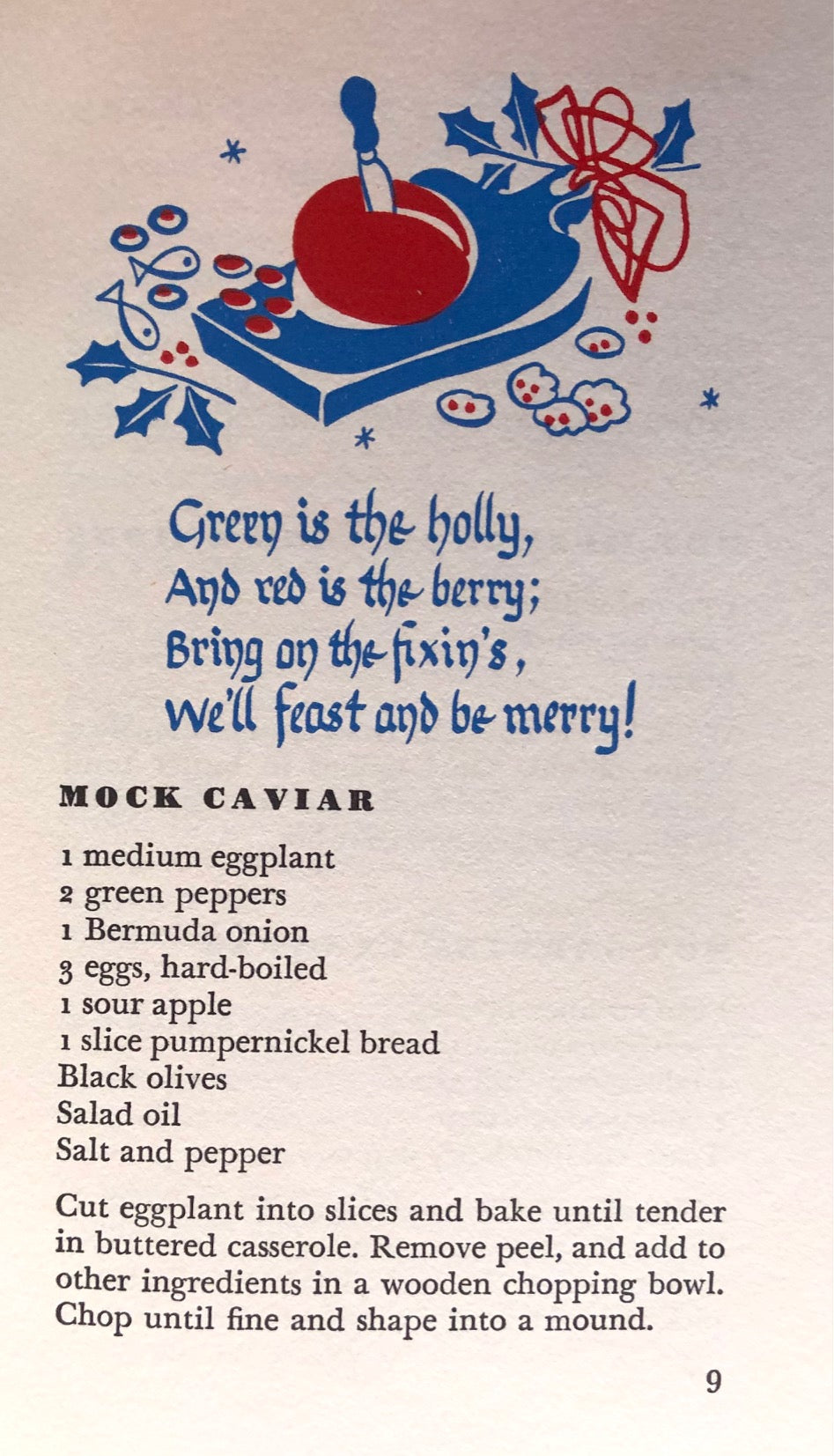 (*NEW ARRIVAL*) (Peter Pauper Press - Christmas) The Merrie Christmas Cook Book.