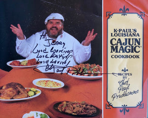 (New Orleans) Paul Prudhomme.  K-Paul's Louisiana Cajun Magic Cookbook.  Signed!
