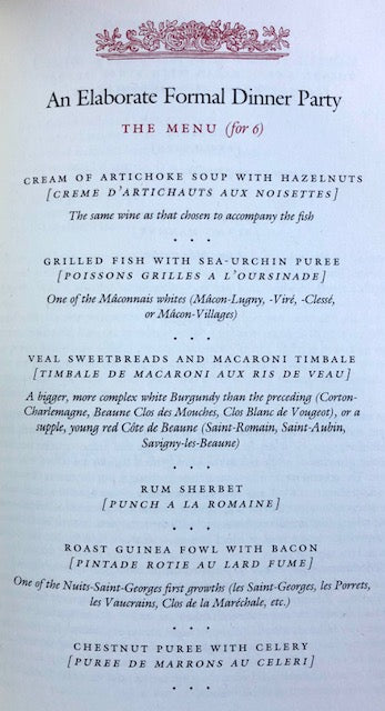 (*NEW ARRIVAL*) (French) Richard Olney. The French Menu Cookbook.
