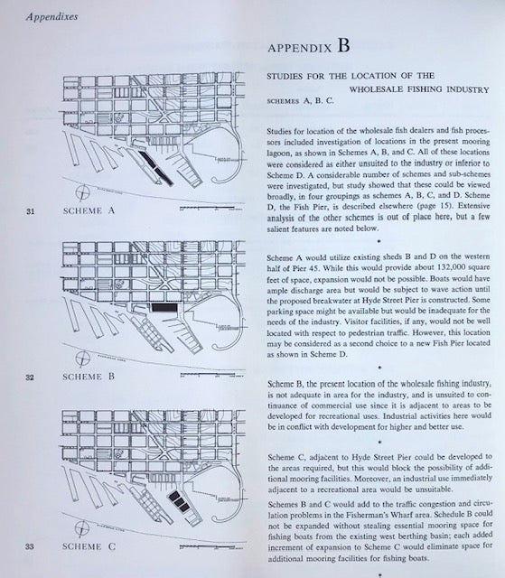 (San Francisco) John S. Bolles & Ernest Born. A Plan for Fisherman's Wharf, comprising the Fisherman's Wharf-Aquatic Park Area.