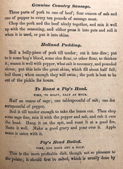 (New York) Jennie Harlan.  The Sunnyside Cook Book and Home Receipt Guide.