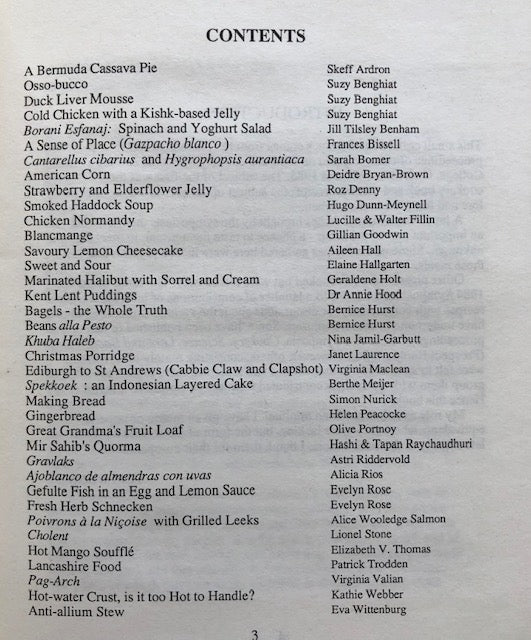 (Oxford Symposium) Symposium Fare Two: Recipes and Comments from the Oxford Symposia on Food and Cookery 1984 & 1985. Intro. By Tom Jaine.