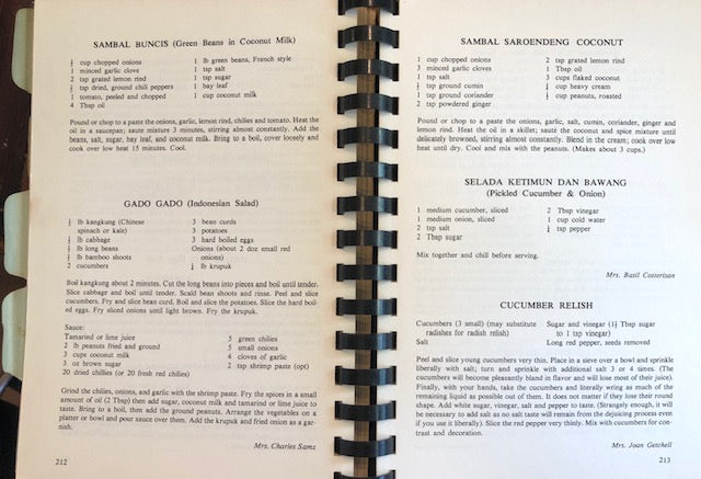 (Indonesian) American Women's Assoc.  "THE" Cookbook.