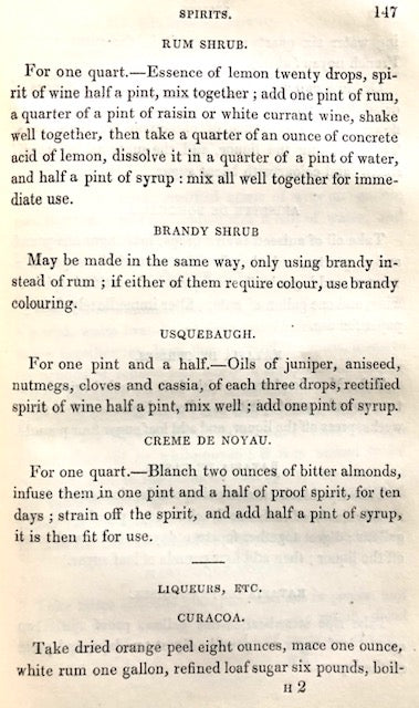 (Cocktails) [Wetton, W.]. The Vintner's, Brewer's, Spirit Merchant's and Licensed Victualler's Guide