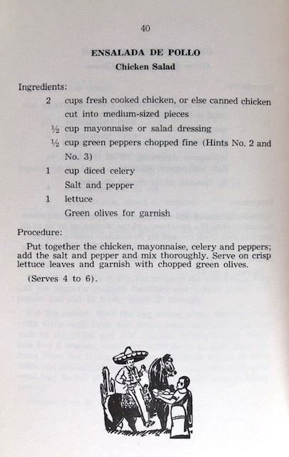 (Mexican) Pain, Alfonso. Western Mexican Cook Book: A Compilation of Recipes for the Preparation of Mexican Style Dishes, Sonoran Style.