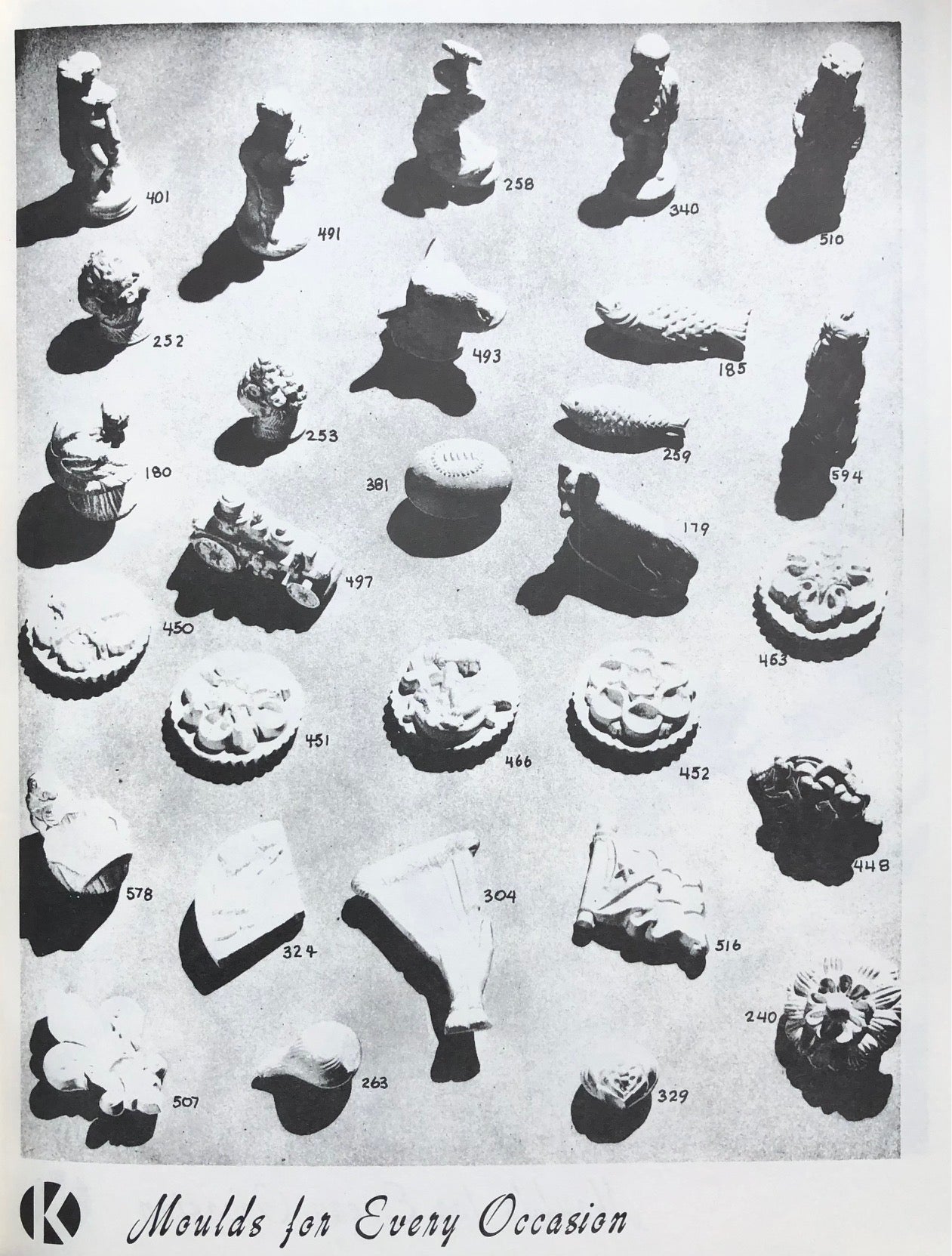 (Ice Cream) Fr. Krauss' Son. Ice Cream Moulds for Every Occasion.