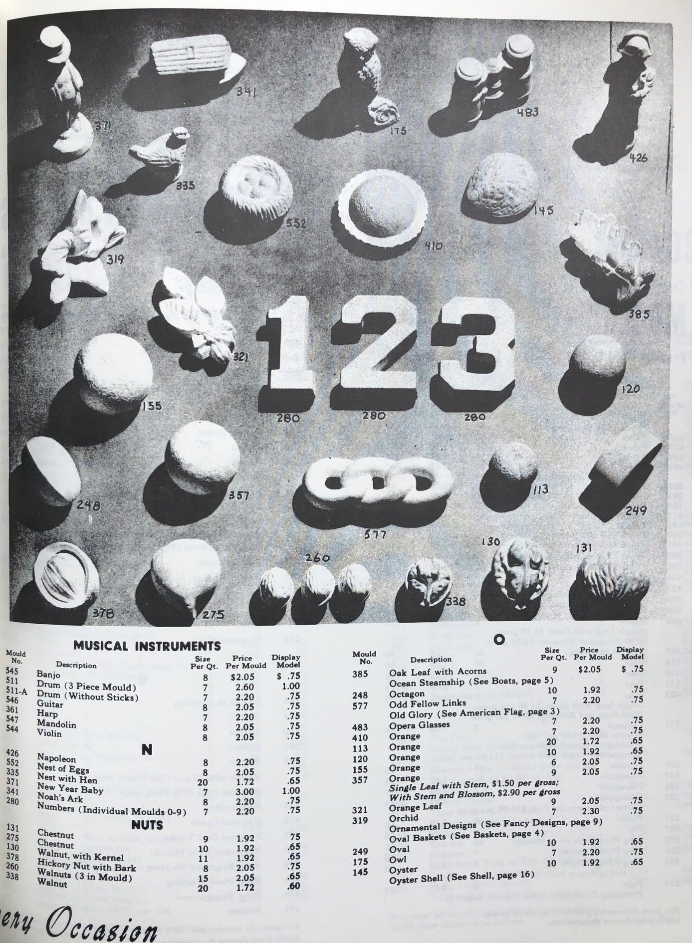 (Ice Cream) Fr. Krauss' Son. Ice Cream Moulds for Every Occasion.