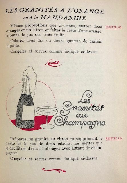 (Ice Cream) Lespine, G. Dumont. Entremets et Boissons Glaces par l'Appareil Refrigerateur.